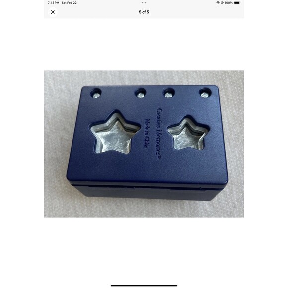 Creative Memories STAR And CIRCLE Punches Large & Small LOT OF 2 Paper Crafting - Picture 5 of 5